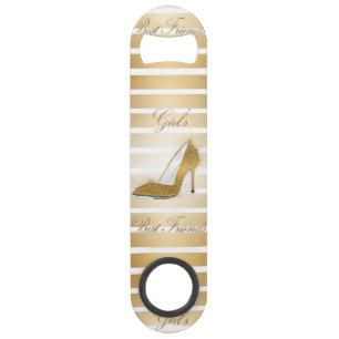 Pretty High heels shoe “Girls best Friends” Bar Key