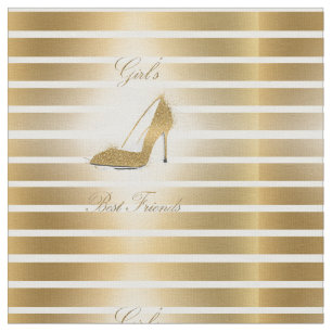 Pretty High heels shoe “Girls best Friends” Fabric
