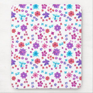 Pretty Hippy Flower-Power Mousepad