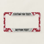 Pretty Holiday Christmas Snowflakes License Plate Frame