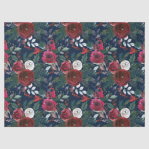 Pretty Holiday Grenadine Red Mistletoe Christmas Tissue Paper