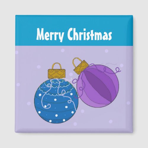 Pretty Holiday Ornaments Magnet