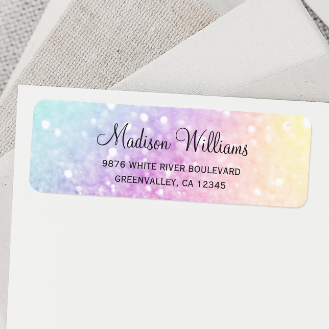 Pretty Holographic Glitter Girly Glamorous Label (Creator Uploaded)