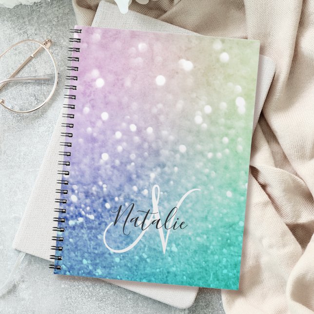 Pretty Holographic Glitter Girly Glamorous Notebook (Creator Uploaded)