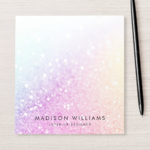 Pretty Holographic Glitter Girly Glamorous Notepad
