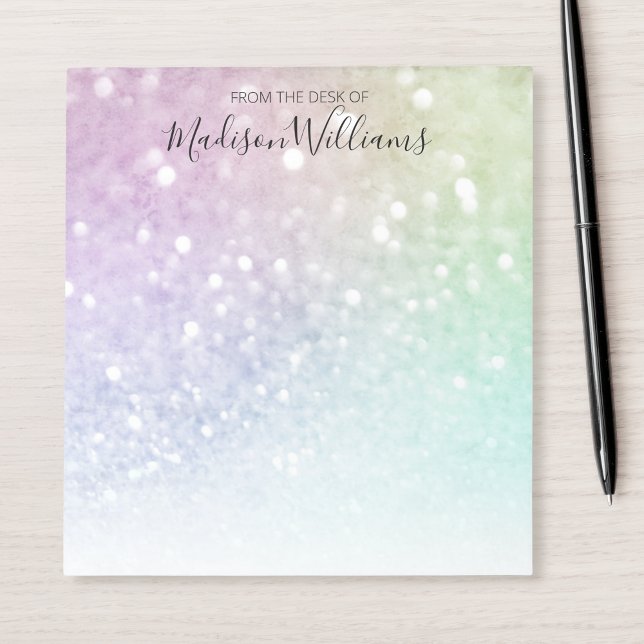 Pretty Holographic Glitter Girly Glamorous Notepad (Creator Uploaded)