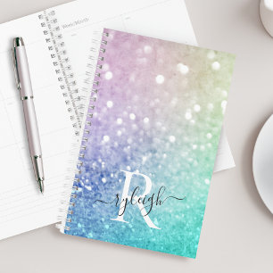 Pretty Holographic Glitter Girly Glamorous Planner