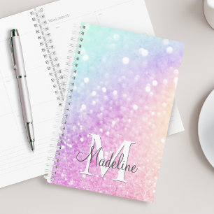 Pretty Holographic Glitter Girly Glamorous Planner