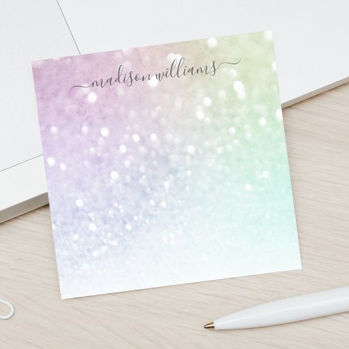 Pretty Holographic Glitter Girly Glamorous Post_it Notes