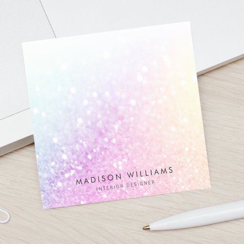 Pretty Holographic Glitter Girly Glamorous Post_it Notes