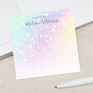 Pretty Holographic Glitter Girly Glamorous Post-it Notes