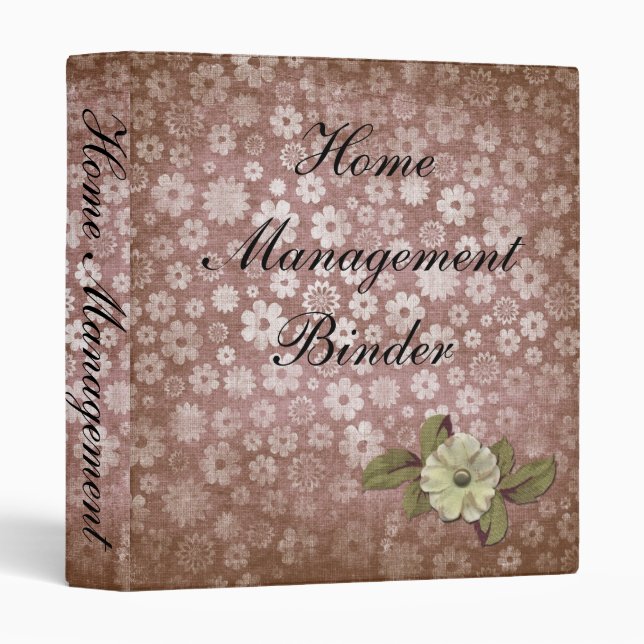 Pretty Home Management Binder (Front/Spine)