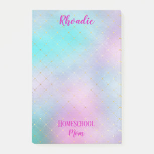 Pretty Homeschool Mom Colorful Post-it Notes