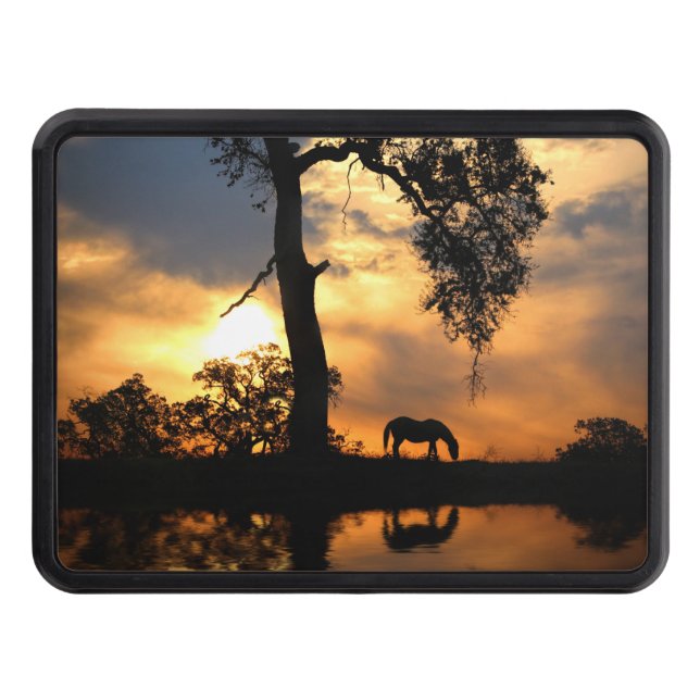 Pretty Horse and Sunset Hitch Cover (Front)