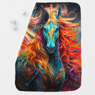 Pretty Horse Baby Blanket