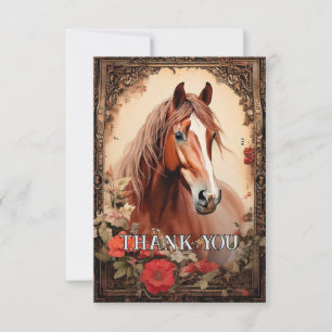 Pretty Horse Thank You Card