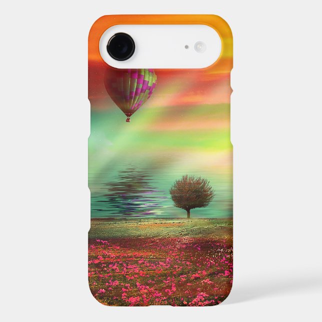 Pretty Hot Air Balloon Fantasy Landscape Case-Mate iPhone Case (Back)