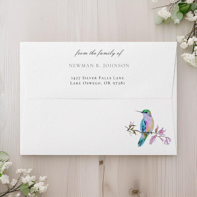 Pretty Hummingbird From the Family Of Funeral Envelope (Creator Uploaded)