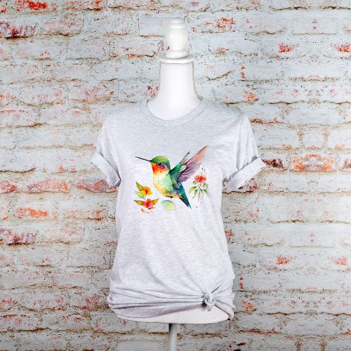 Pretty Hummingbird Graphic  T_Shirt