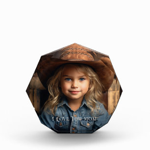 Pretty I Love You Mom Photo Block