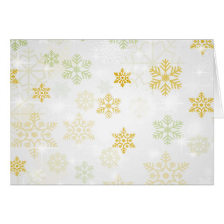 Pretty Icy Snowflake Background - Yellow Cards