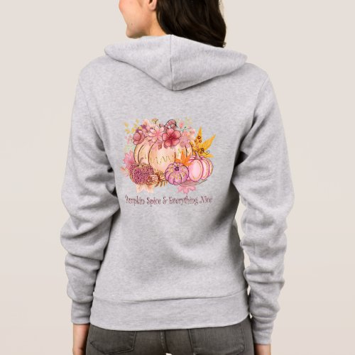 Pretty in Autumn Pink Whimsy  Spice Hoodie