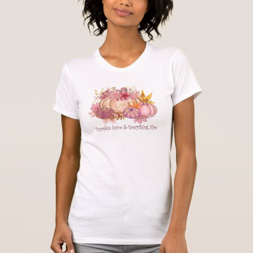 Pretty in Autumn Pink Whimsy  Spice T_Shirt