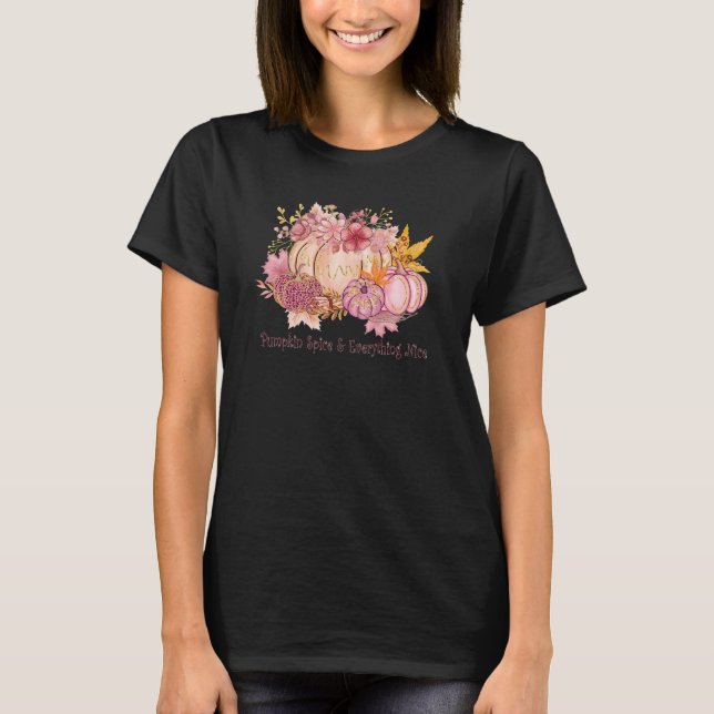 Pretty in Autumn Pink: Whimsy & Spice T-Shirt (Front)