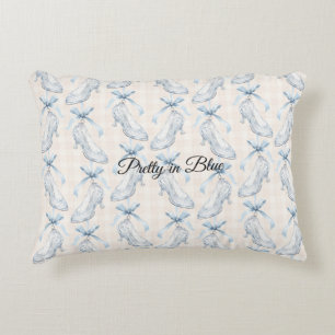 Pretty in Blue High Heels Accent Pillow