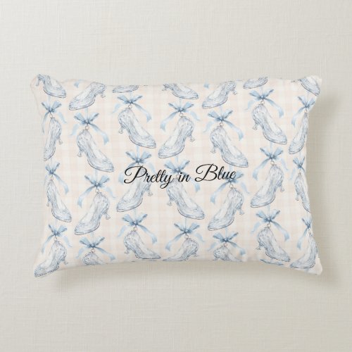 Pretty in Blue High Heels Accent Pillow