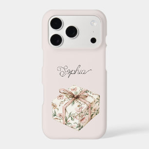 Pretty in Blush Pink Floral Gift iPhone 17 Pro Case