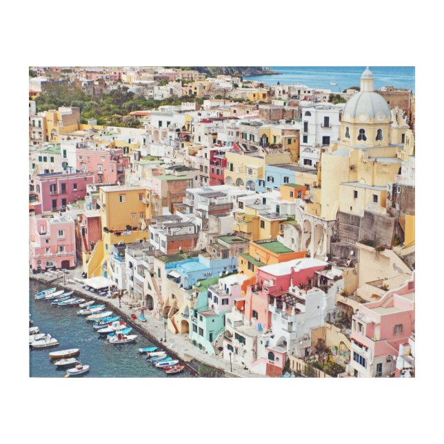 PRETTY IN PASTELS/ PROCIDA, ITALY ACRYLIC PRINT (Front)
