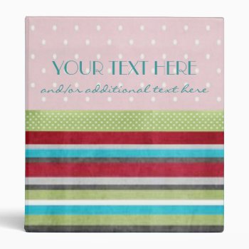 Pretty In Patterns 3 Ring Binder by cami7669 at Zazzle