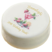 Pretty in Pink 30th Birthday Celebration Chocolate Covered Oreo (Angled)