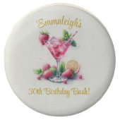 Pretty in Pink 30th Birthday Celebration Chocolate Covered Oreo (Front)