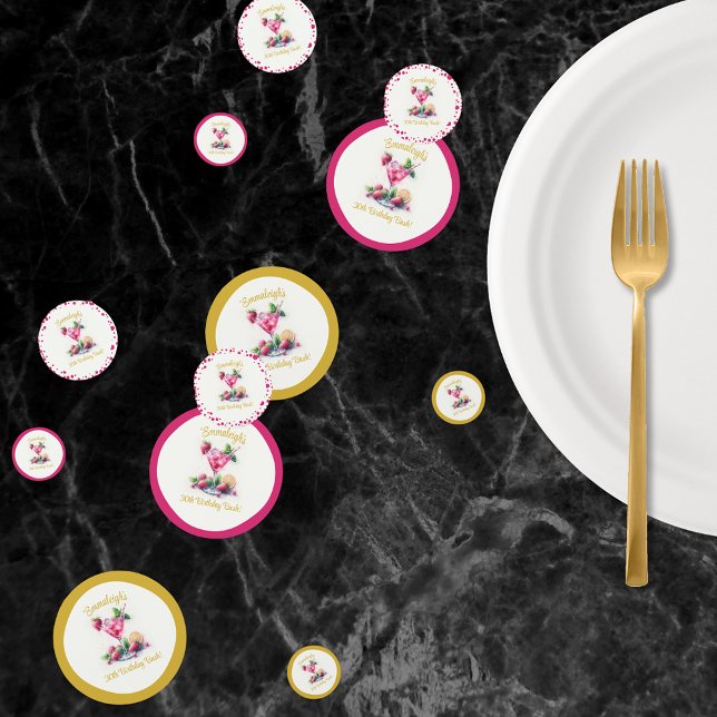 Pretty in Pink 30th Birthday Celebration Confetti (Creator Uploaded)