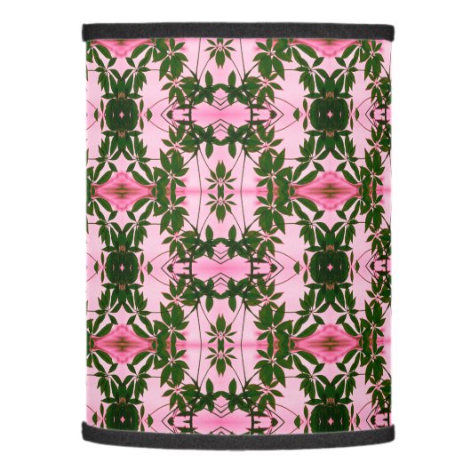 Pretty in Pink and Green Botanics Lamp Shade (Left)