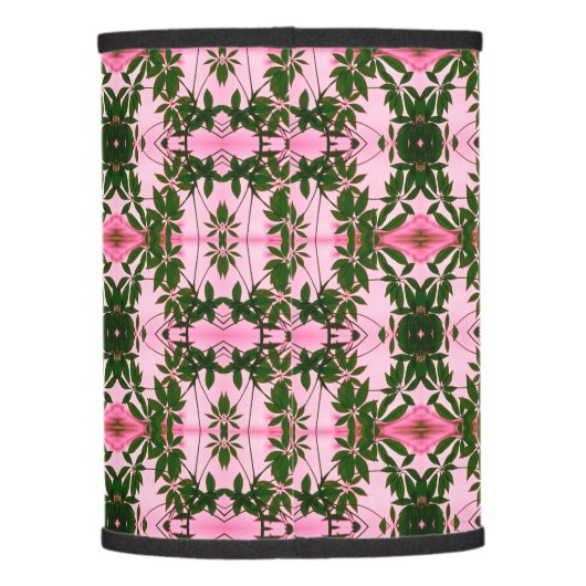 Pretty in Pink and Green Botanics  Lamp Shade (Back)