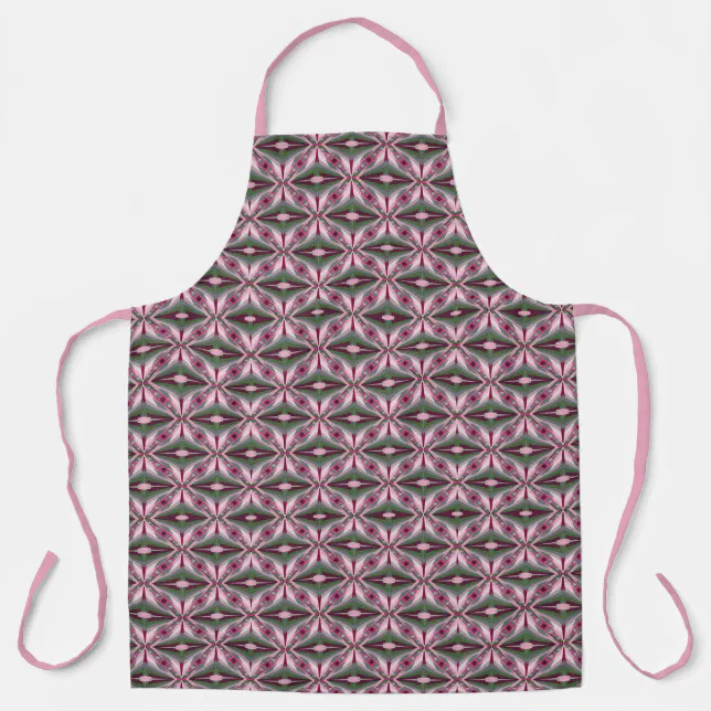 Pretty In Pink And Green Stretched Color Block Apron | Zazzle