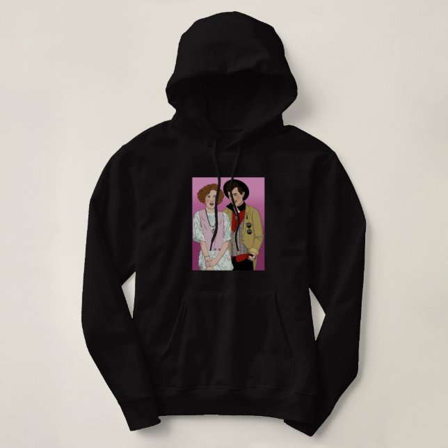 Pretty in Pink- Andie and Duckie Hoodie (Design Front)