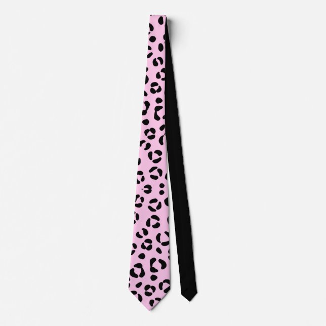 Pretty in Pink Animal Print Neck Tie (Front)