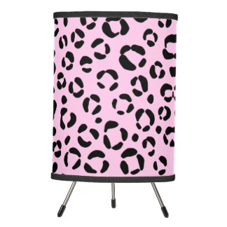 Pretty in Pink Animal Print Tripod Lamp