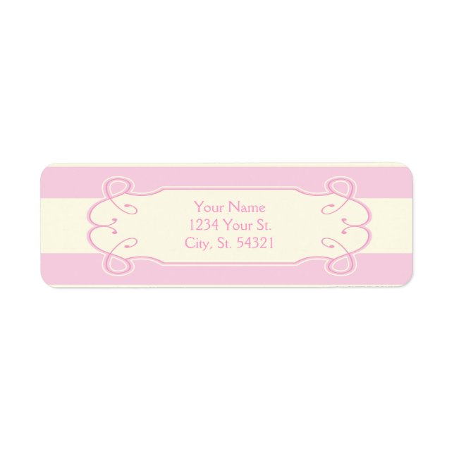 Pretty in Pink Baby Shower, Address Labels (Front)