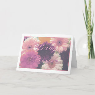 Pretty in Pink Baby Shower Greeting Card