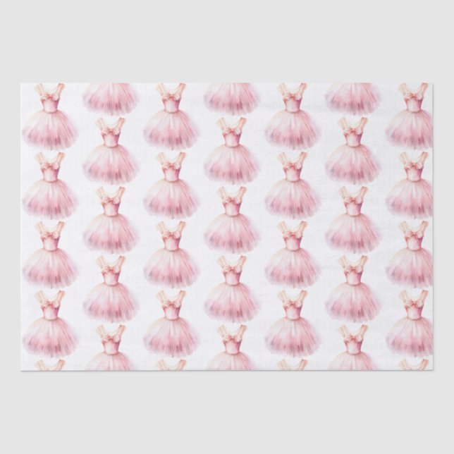 Pretty in Pink Ballet Dress Tissue Paper (Front)