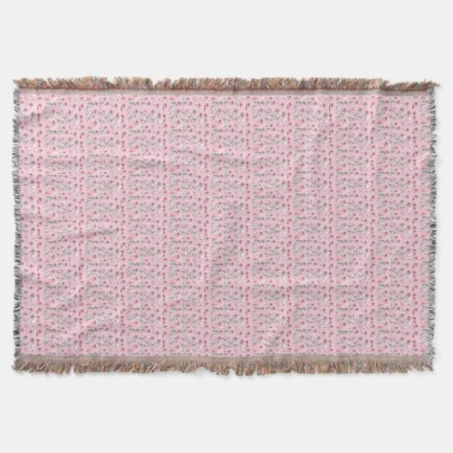 Pretty in Pink Blushing Blooms Blanket