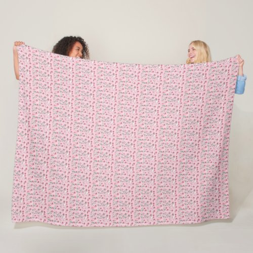 Pretty in Pink Blushing Blooms Blanket
