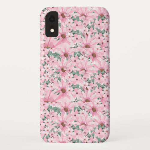    Pretty in Pink Blushing Blooms iPhone Case