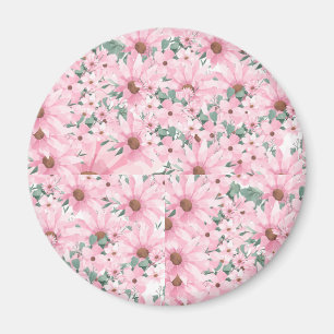 Pretty in Pink: Blushing Blooms Magnets