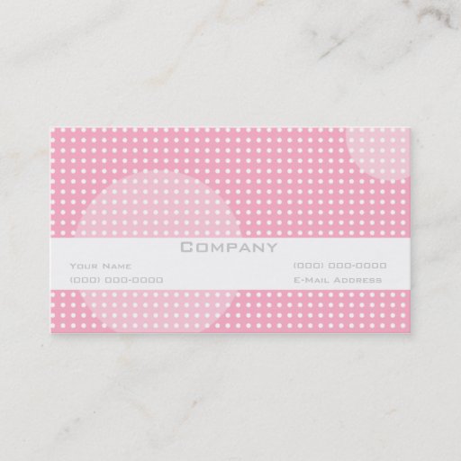 Customizable Pretty in Pink Business Cards